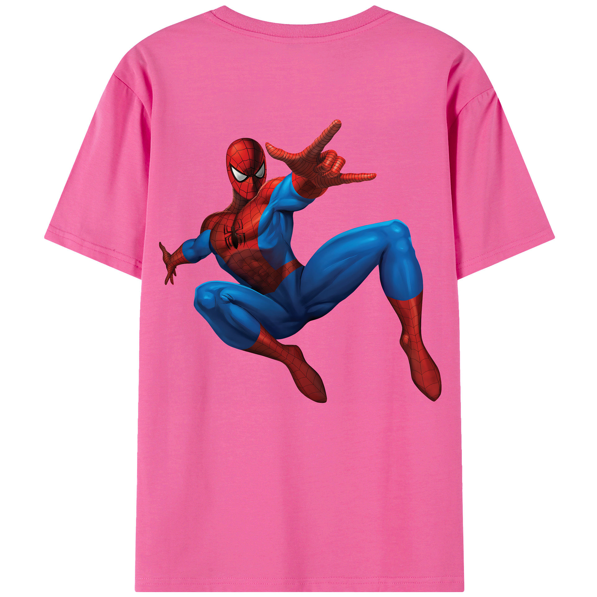 （画像用） Spider Man スパイダーマン レディース半袖Tシャツ(バックプリント)